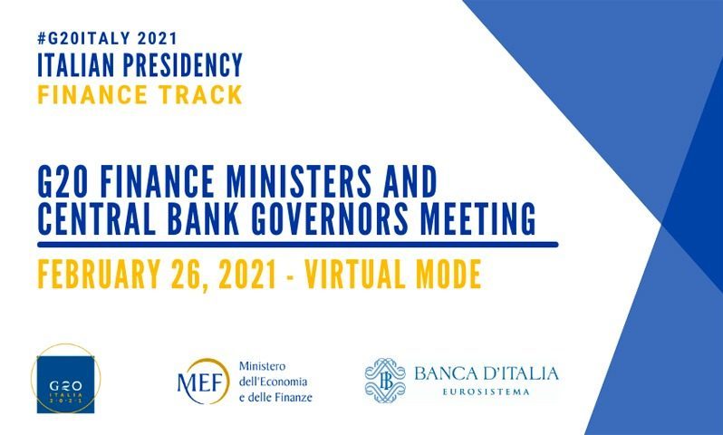 G20 Finance Ministers and Central Bank Governors meet on Friday 26 February 2021